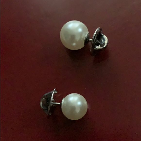 Vintage BALLOU REG’D set of two white pearl pins - Picture 4 of 8